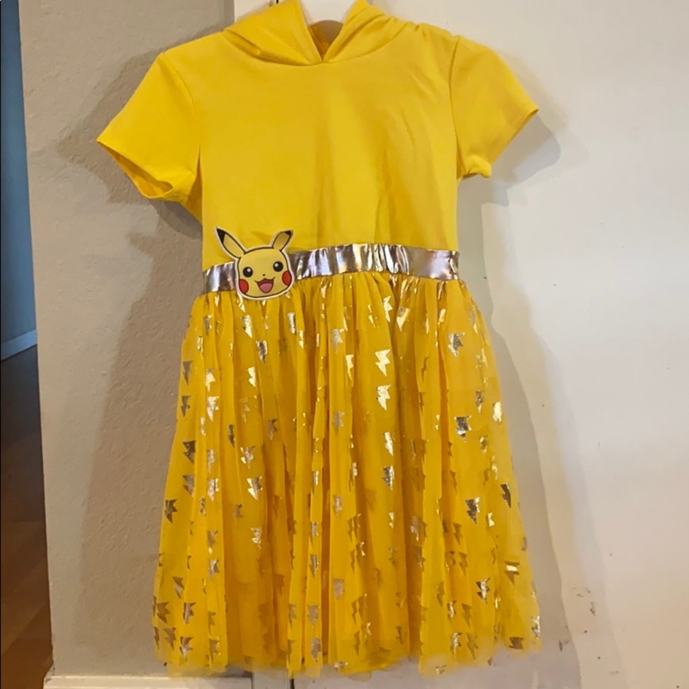 Adorable Pikachu dress with hoodie